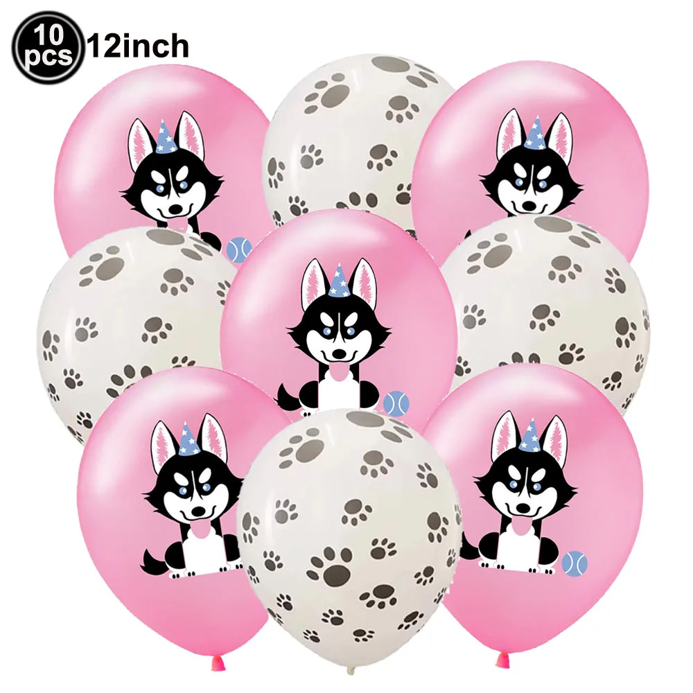 12 Zoll Hunde-Themen Bunte Bedruckte Latexballons Welpen-Ballons für Hundegeburtstag Babyparty Dekoration Hundeballon-Set – Detail 4
