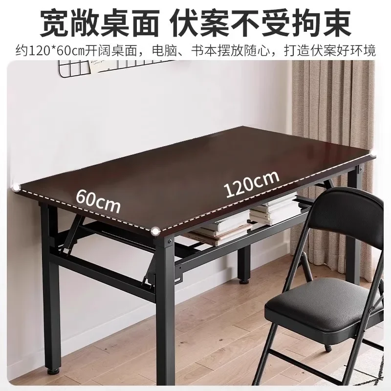 Scrivania da allenamento Stalla del mercato notturno Installazione gratuita integrata per la casa Tavolo lungo pieghevole