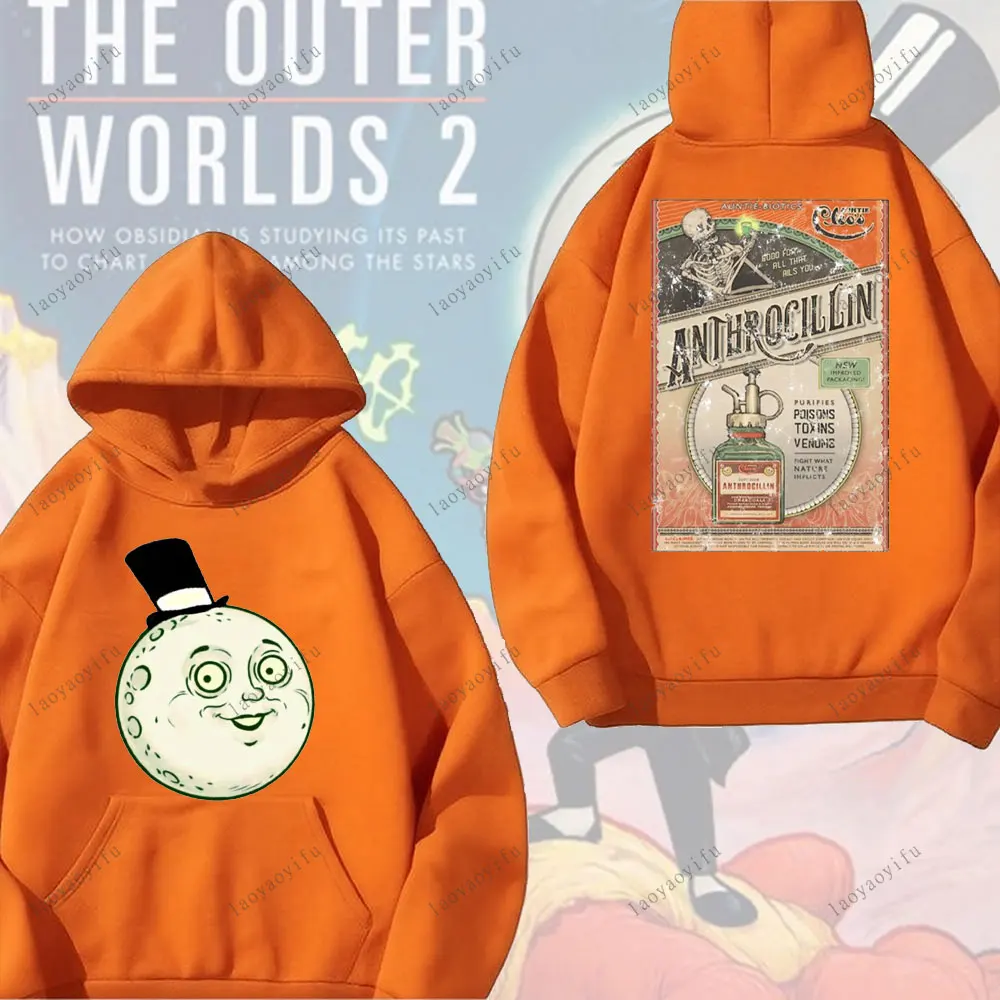 سترة بغطاء للرأس للألعاب من The O-Outer Worlds 2 للرجال والنساء، ملابس رياضية مريحة للخريف والشتاء، سترة بغطاء للرأس