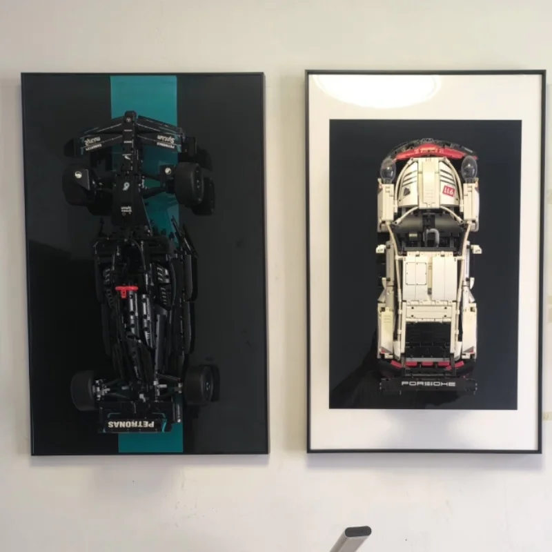 Wall Mount Display for LEGO 42171 Mercedes-AMG F1 W14 E 42207 Ferrari SF-24 F1 42206 Red Bull Racing RB20 F1--Display Wall only