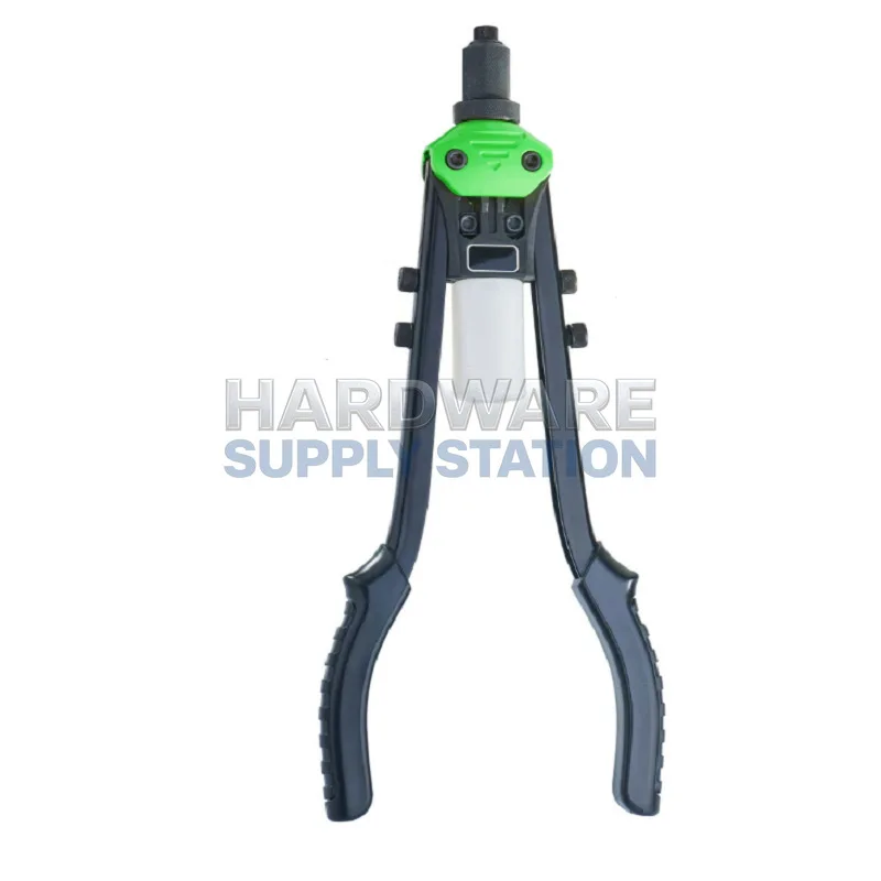 

Manual rivet gun, industrial grade high tensile resistance, 15 inch curved handle, double handle core pulling nail gun