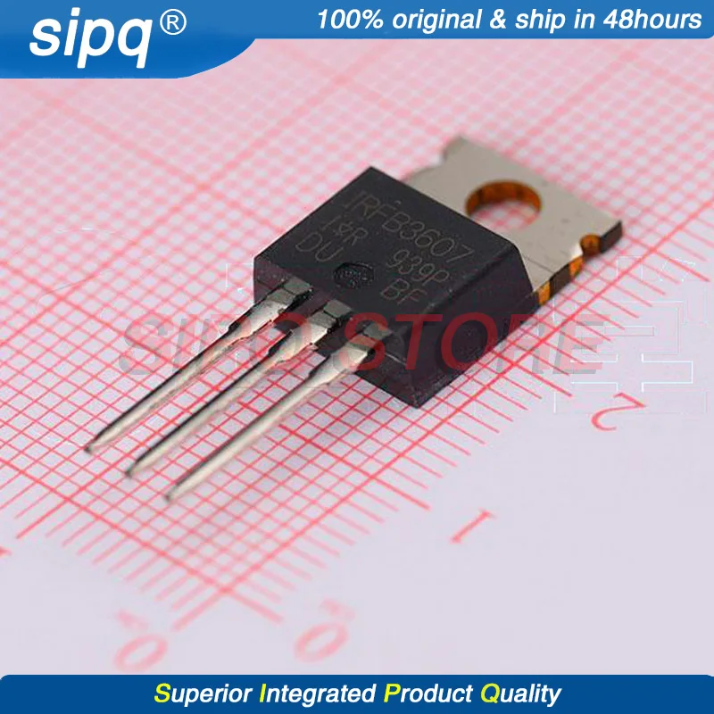 

10PCS/LOT IRFB3607PBF 75V 80A 140W 9mΩ@10V,46A N Channel TO-220 MOSFETs New Original