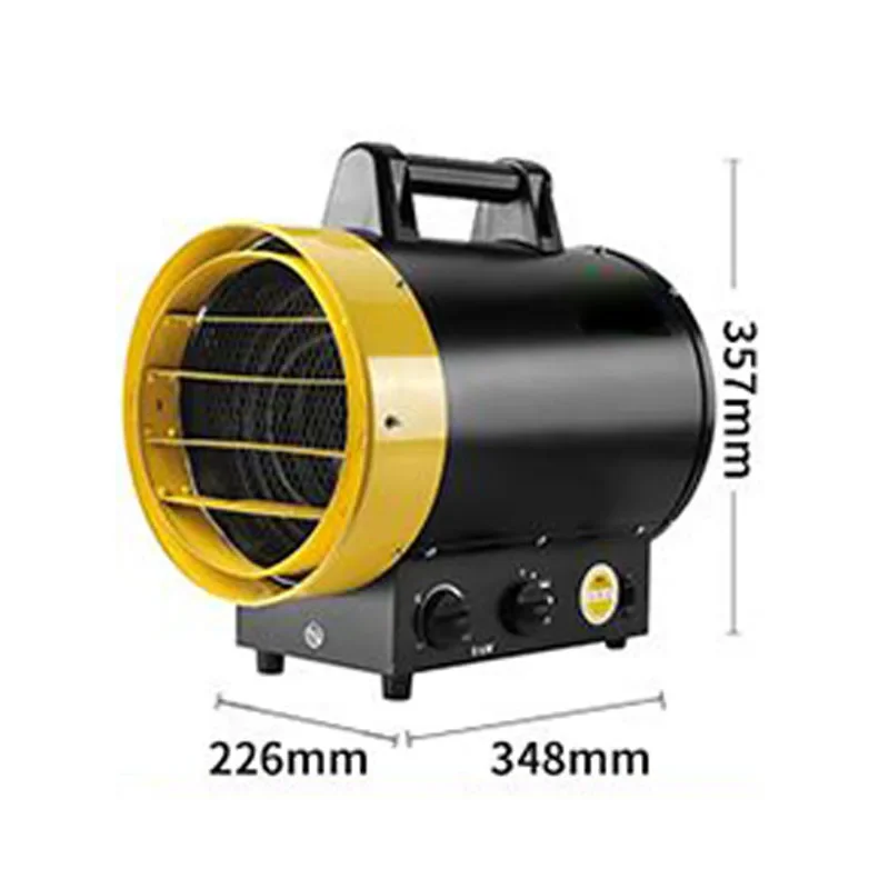 9KW 380V เครื่องทําความร้อนอุตสาหกรรมกําลังสูงห้องน้ํากันน้ําสํานักงานเครื่องทําความร้อนอบแห้ง