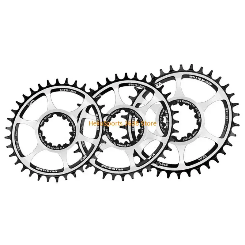 A52F VXM Bike Chainring MTB الدراجة الإزاحة 3MM Substrock GXP OVAL 32T 34T 36T