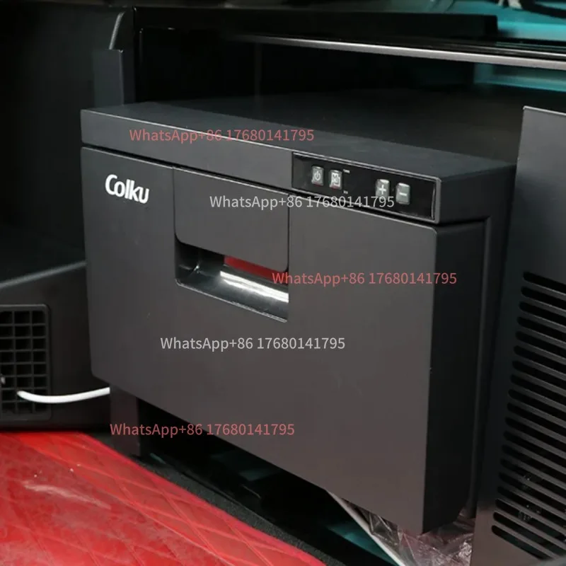 28L 12V Built‑in Drawer Refrigerator Freezer For Camping Narrow Special Space RV Vehicle Cooler Equipment