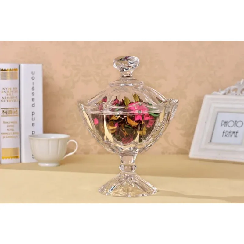 4/4.5 Inch Glass Bottle Candy Cake Juice Transparent Storage Sealed