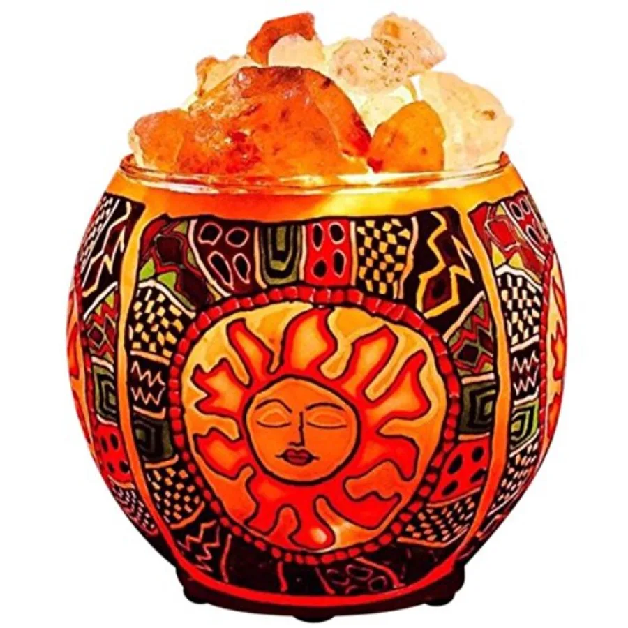 

Himalayan Salt Lamp with UL Listed Dimmer Cord, Original Salt Crystals in A Handcrafted Artisan Bowl, Aromatherapy Salt Lamp Et