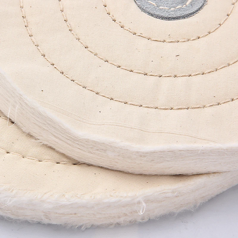 1pc 3/4/5'' Wheels Buffing Polishing Wheel Cotton Lint Cloth Buffing Wheel Mirror Polishing Wheel Grinder Pad Abrasive Tool