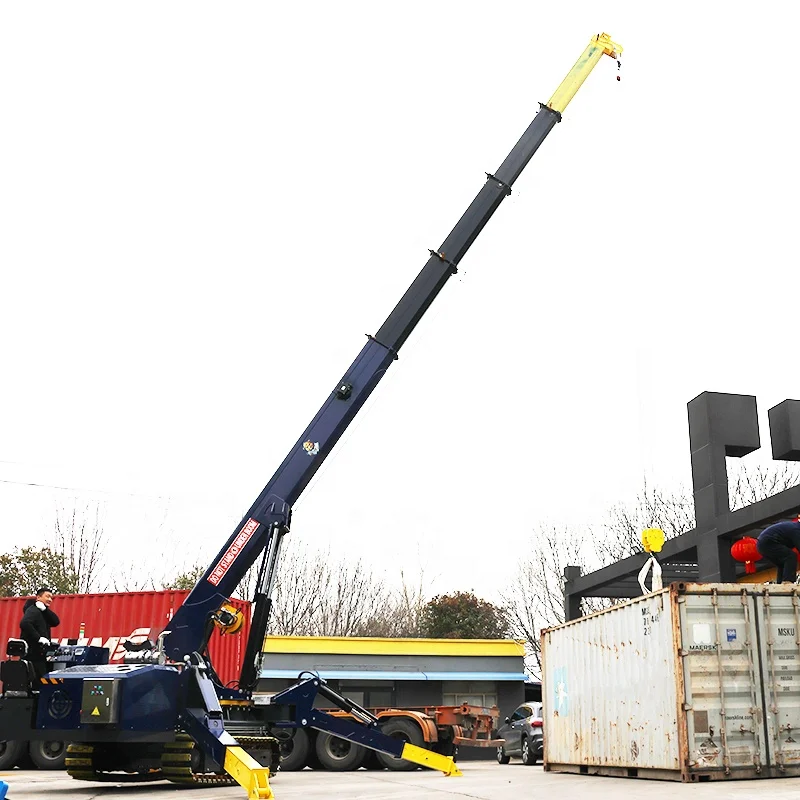 Crawler 21m Spider Crane Custom 12 TON Lift Height Spider Crane with Articulated Arms
