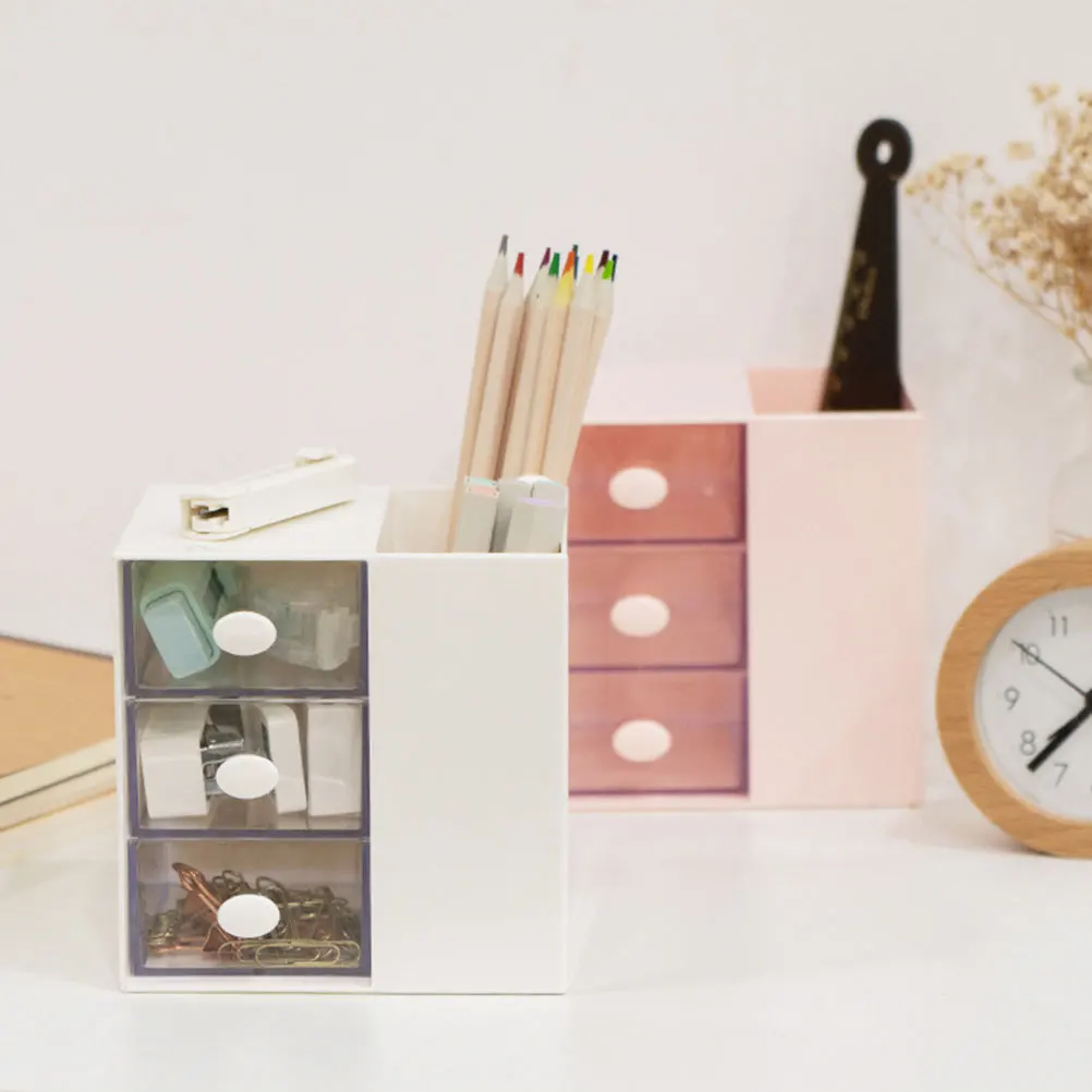 

Pen Box Storage Cylinder Multi-Function Stationery Organizer For Office Desk Household Desktop Storage Accessory File