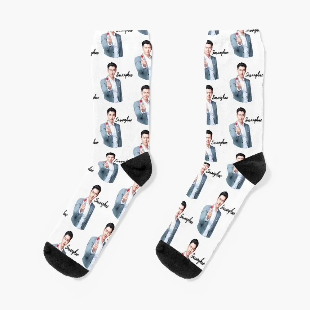 Hyun Bin Saranghae T-Shirthyun bin saranghae korean actor Socks tennis sheer halloween sports and leisure Socks For Girls Men's