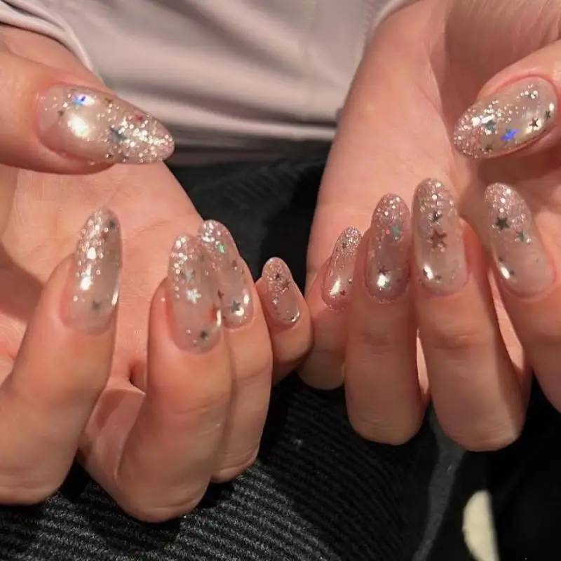 Five Pointed Star Shiny Nail Glitter Holographic Colorful Sequins DIY Manicure Decoration for Girls Gift