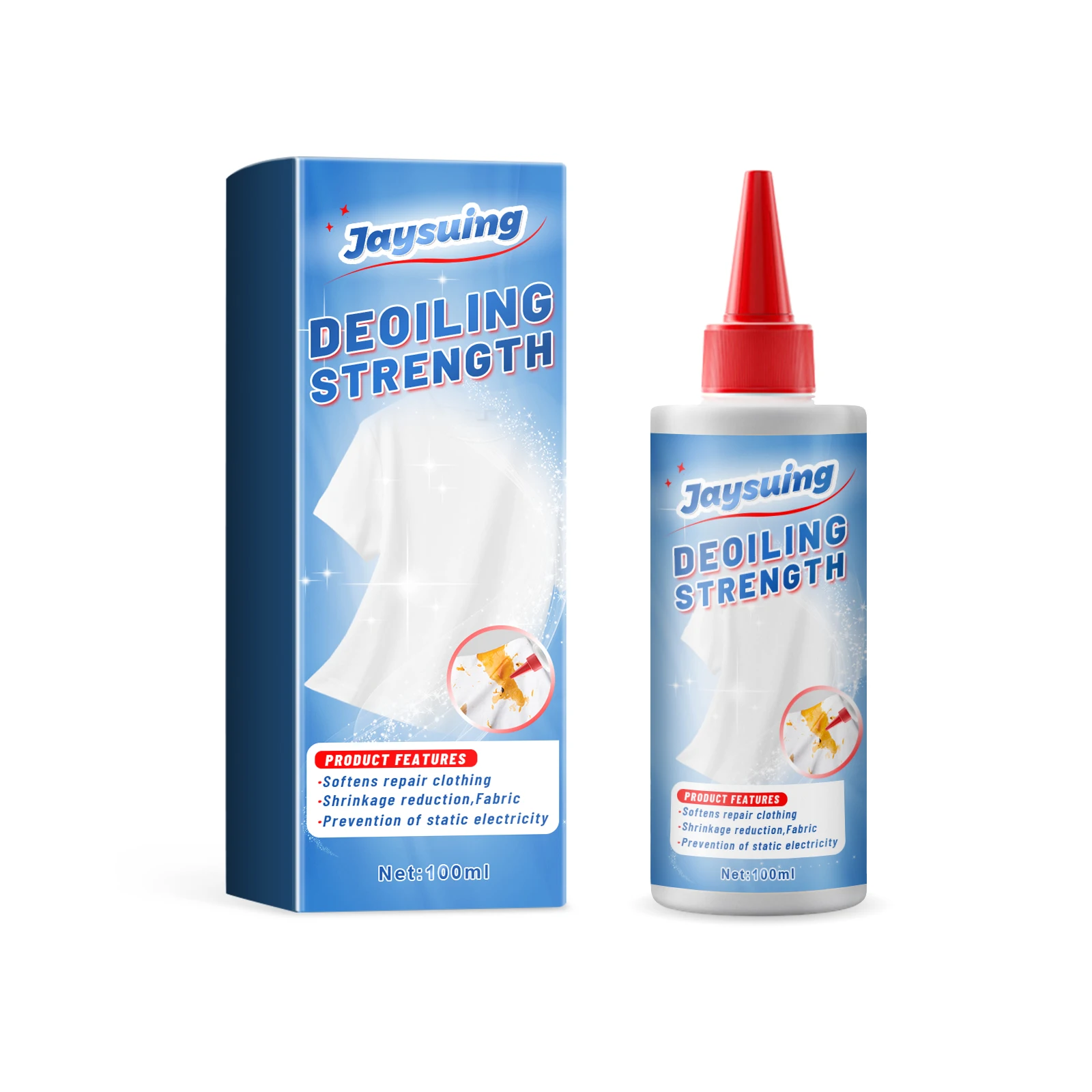 Laundry Clothing Cleaner with Color Protection, for Grease, Blood and Sweat Stain Maintenance