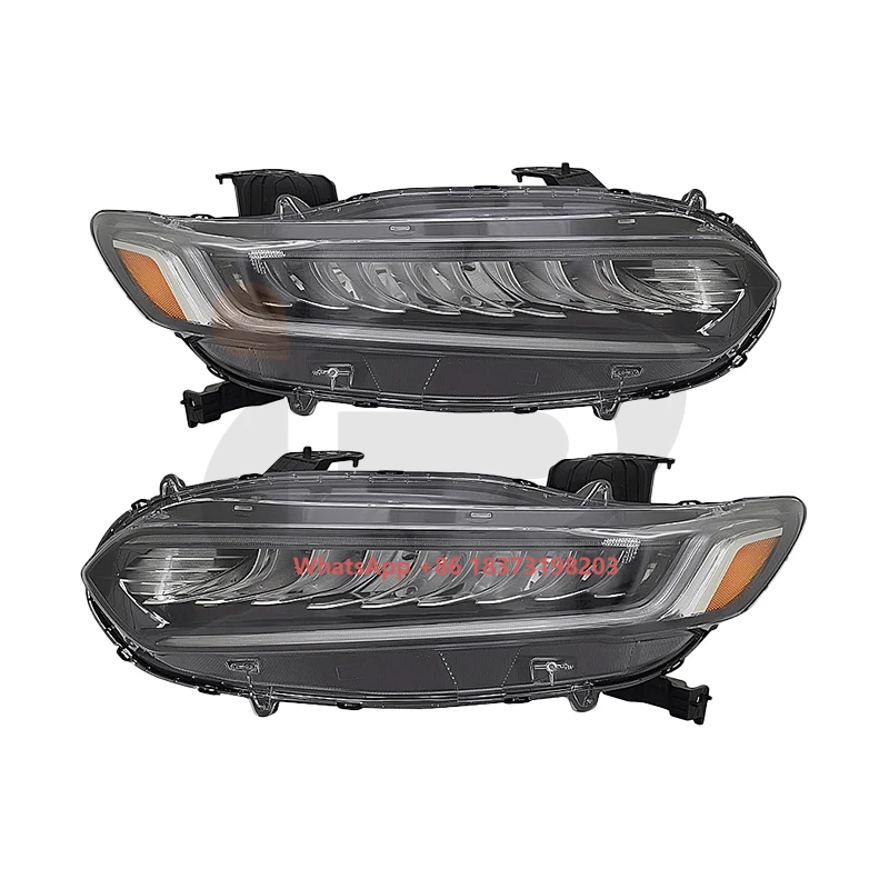 

Для Honda Accord Sedan 2018-2020 светодиодные фары с полным DRL передние автомобильные лампы с пластиковым материалом 33100-TVA-A01 33150-TVA-A01