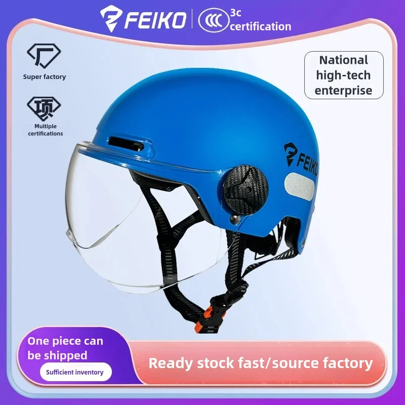 New National Standard 3C Certified Electric Vehicle Motorcycle Helmet, Summer Men's and Women's Battery Car Half Helmet