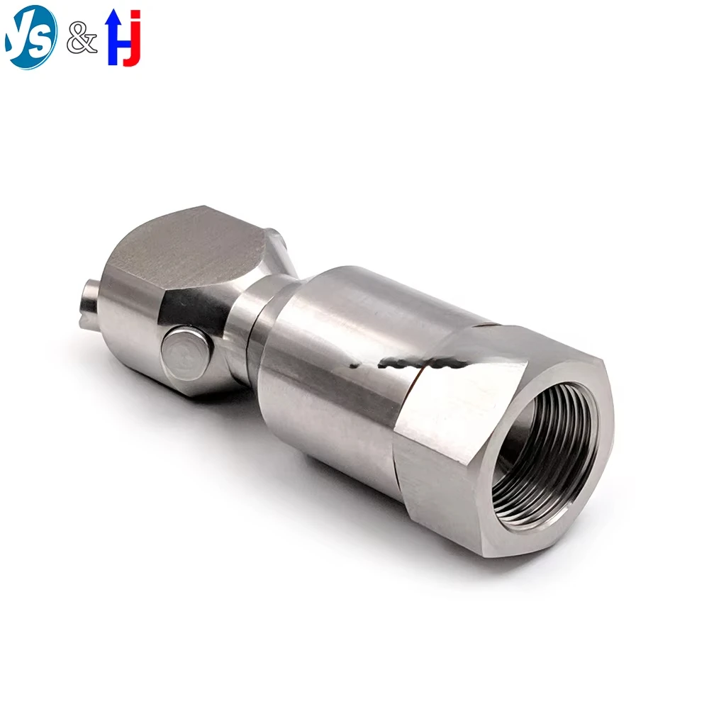 YS Hochwertige rotierende Reinigungsdüse vom Typ 18250, 360-Grad-Rotationssprühkopf-Waschdüse aus Edelstahl