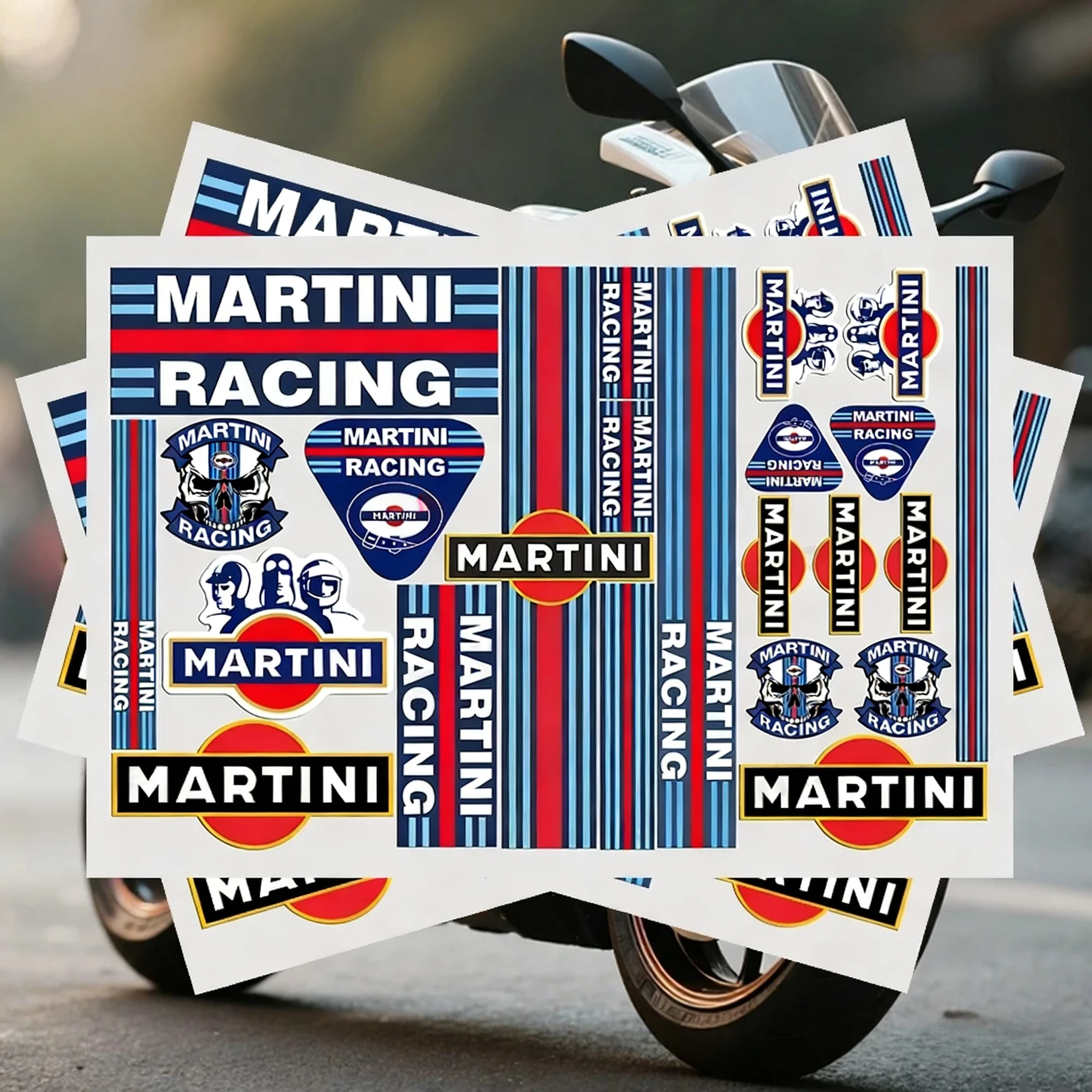 Stiker Pola Balap Martini Klas - Laptop Accessories Brand ulasan dan harga