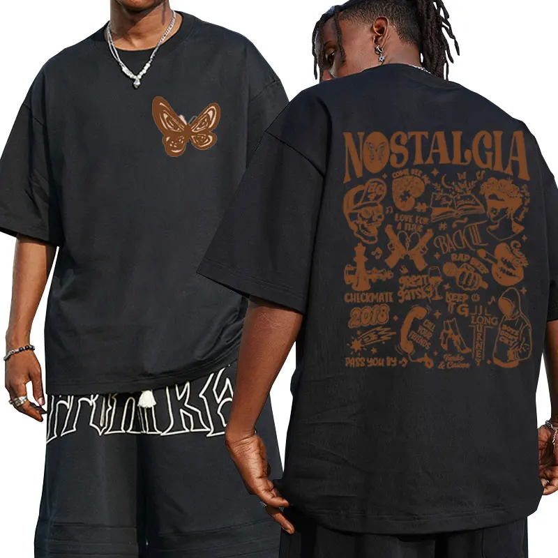 

Rapper Rod Wave Nostalgia Butterfly T Shirt Men's Women's Clothes Harajuku Aesthetic Fashion T-shirt Hip Hop Streetwear Tshirts