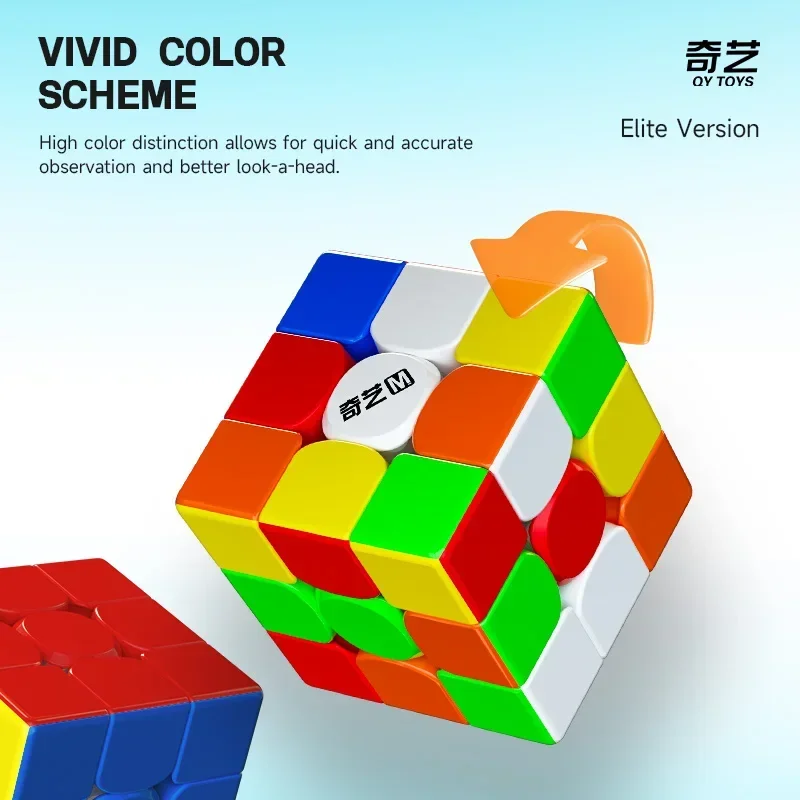 QiYi M PRO-Elite Versão 3x3 Cubo Mágico Magnético Stickerless Qiyi 3x3 M Pro Speed Puzzle Brinquedos Educativos para Crianças