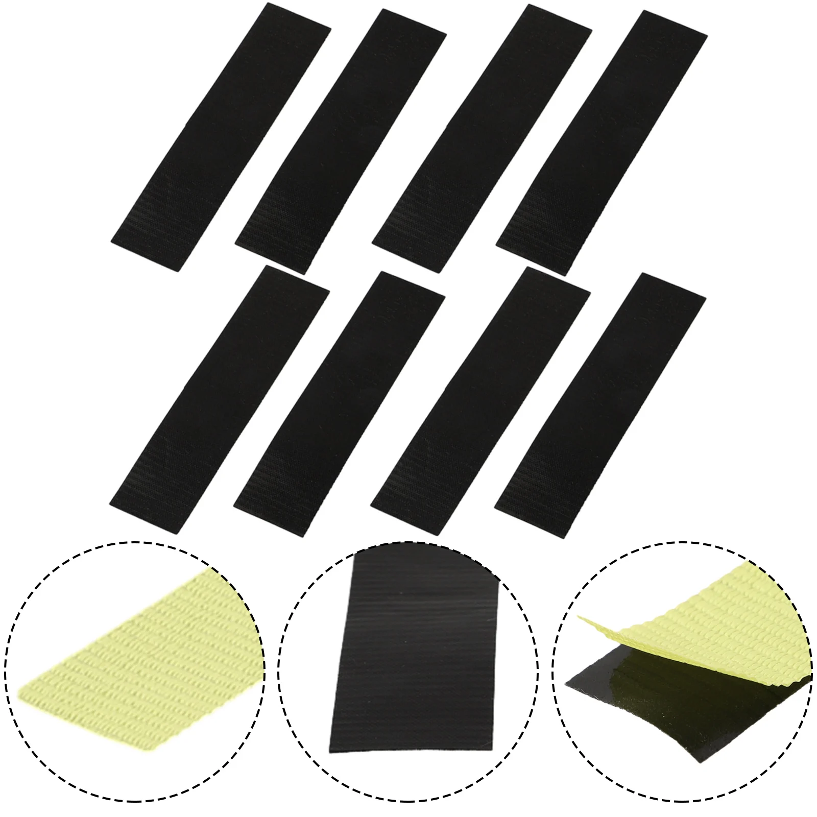 8 Stuks Zelfklevende Haard Eindtape 10*2.5 Cm Glas Stof Tape Hittebestendige Afdichting Koord Einde Haard accessoires