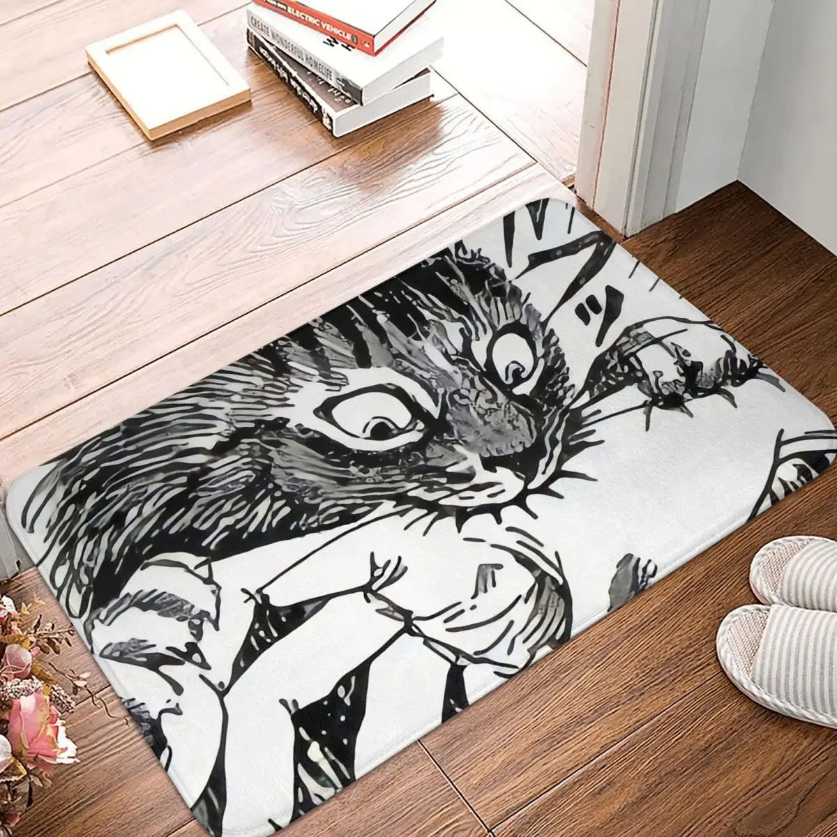 Non-slip Rug Doormat Kitchen Mat My Cute Cat Tomie Junji Ito Hallway Carpet Home Decorative