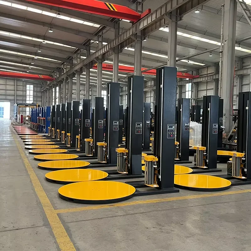 for Pallet Stretch Winding Machine Adjustable Winding Parameters Pallet Wrapper with Annual Warranty