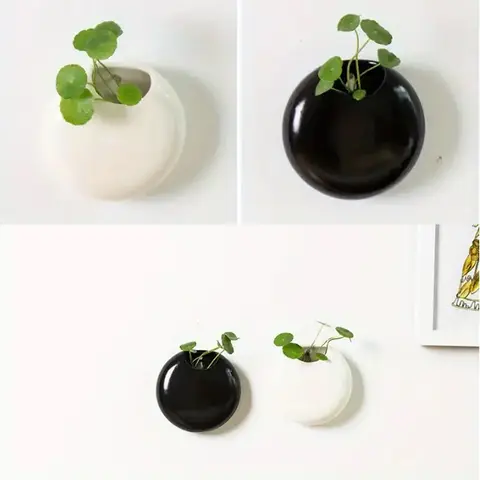 सिरेमिक दीवार पर लटकाने वाले फूलदान, पानी की बूंदें, दीवार पर लटकाने वाले फूलदान, हाइड्रोपोनिक्स, फूल डालने के आभूषण, कमरे की पृष्ठभूमि, घर की सजावट 8 best sales फूलदान भित्ति चित्र - №6