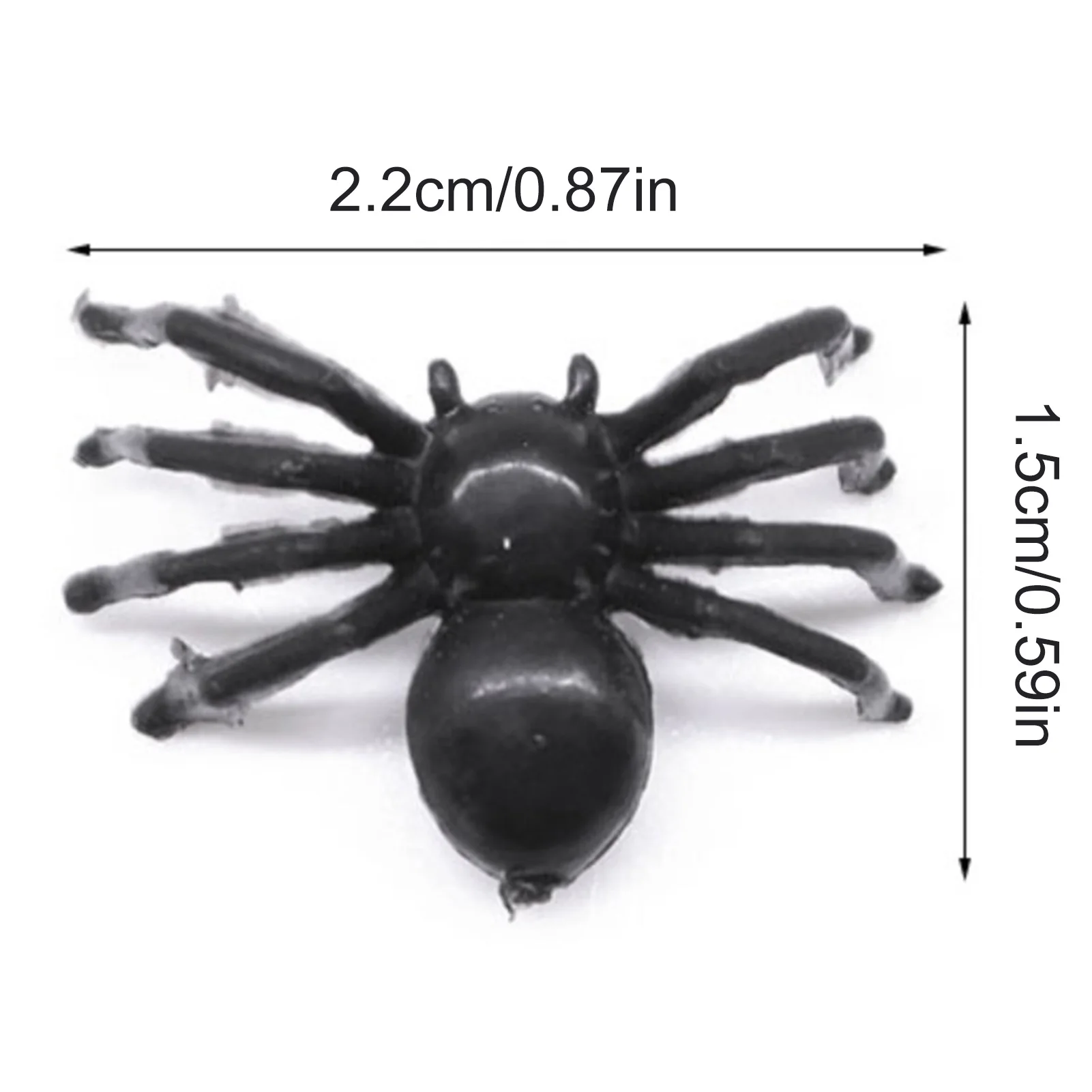 50 Pcs Realistic Spider Toys Halloween Decorations Spider Horror Black Spider Haunted House Spider Halloween Party Decorations