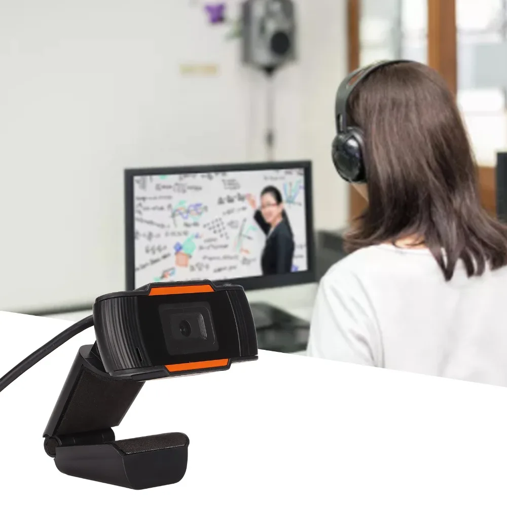 Webcam com resolução 1080p, taxa de quadro de 30fps, plug and play, webcam usb, lente full hd, microfone embutido, streaming, câmera web