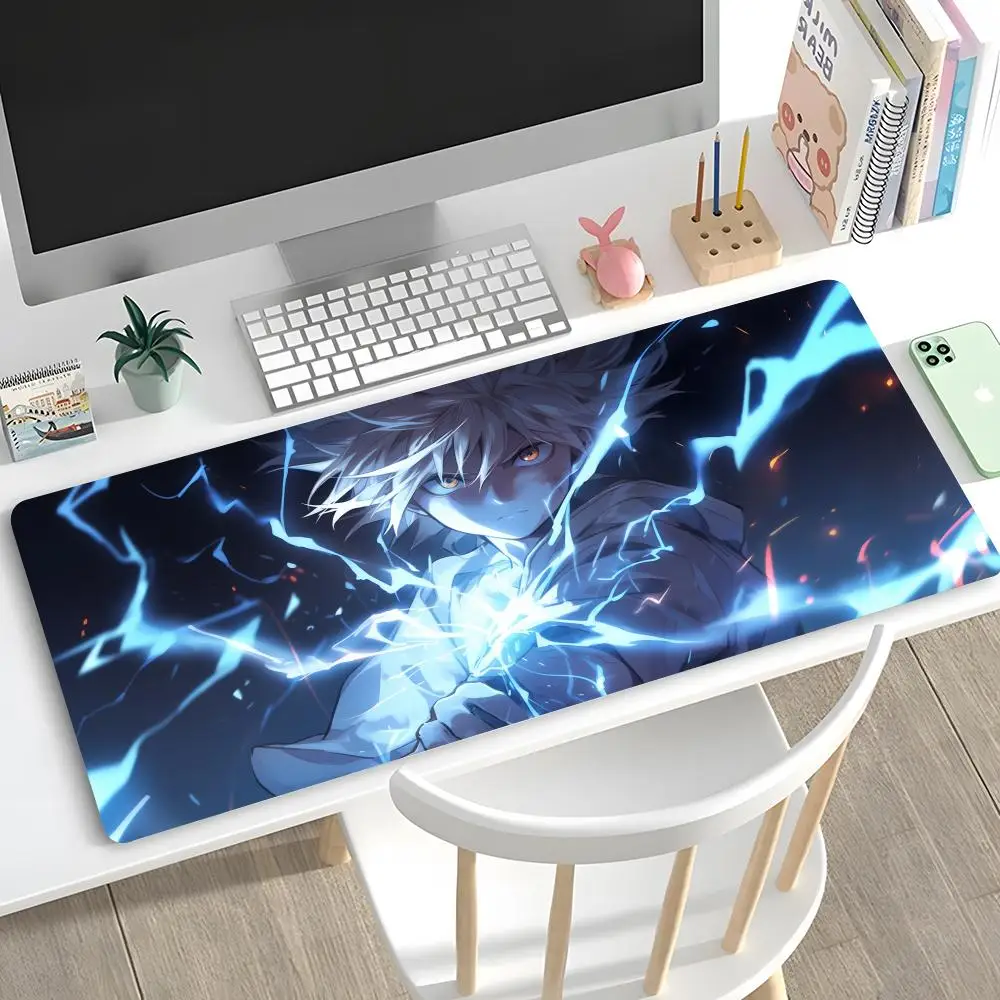 H-Hunter X Hunter Mouse Pad Desk Mouse Pad Cute HD Desk Pad Extended Gaming Keyboard Mats Large XXL Gamer Mousepad 90x40