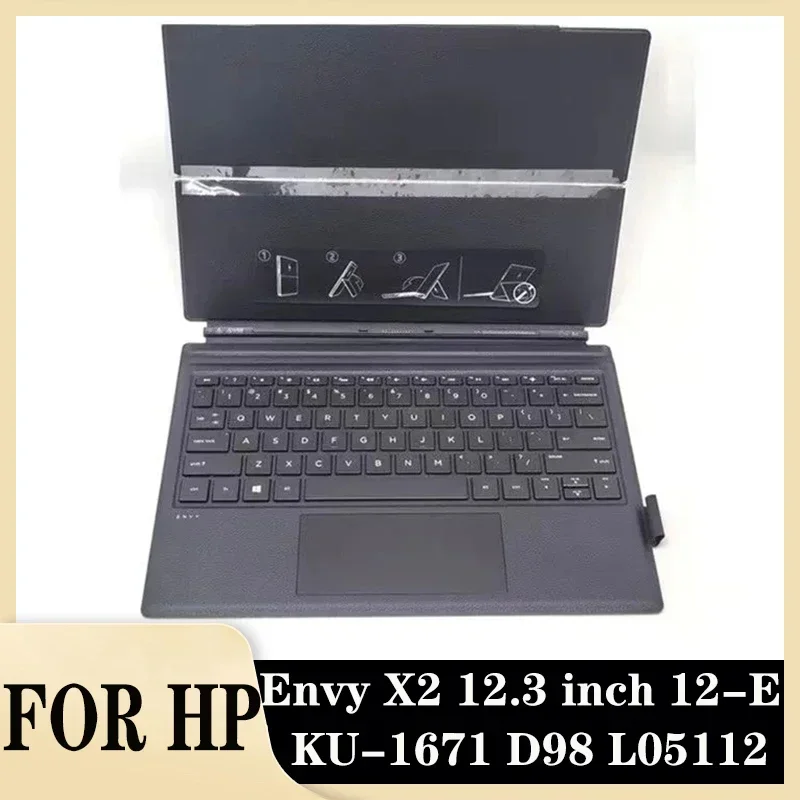 

New/org for ENVY 12.3" X2 12-E Palmrest US Keyboard KU-16713US2920W D98 L05112 4LD98KATP980 Base Keyboard Case