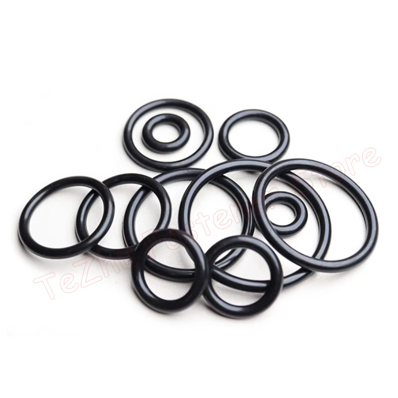 Thickness CS 4mm EPDM Rubber O Ring OD 12-400mm ID 4-392mm Acid Alkali Water and Friction Resistance O-Ring Seal Gasket Black