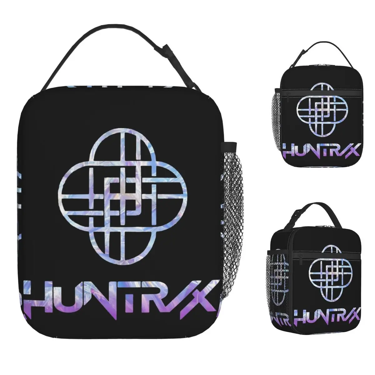 

Huntrix Fan Merch Art Kpop Demon Hunter Сумка для обеда Пикник Ланч-бокс Повседневная дизайнерская сумка-тоут Оксфорд Портативная сумка-холодильник
