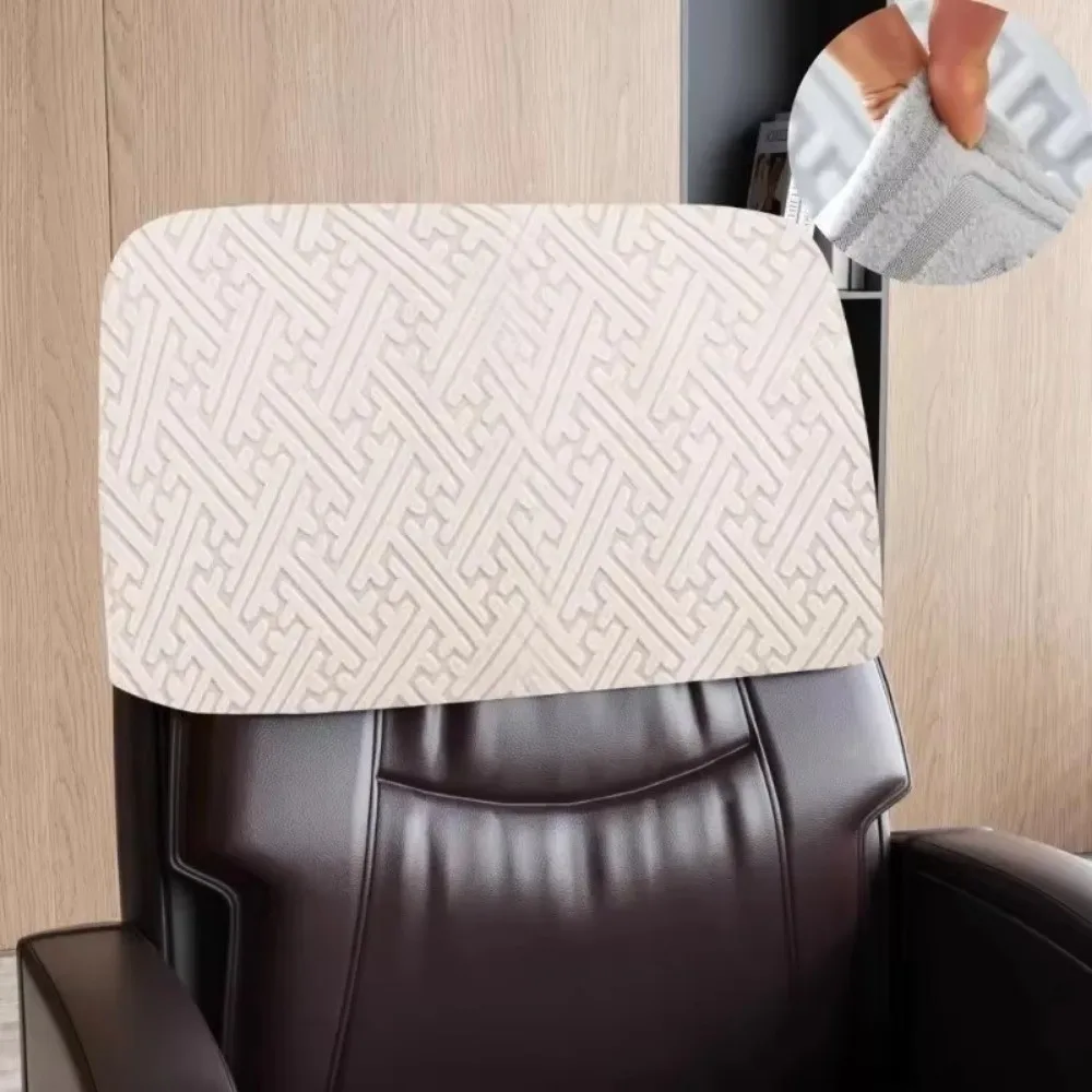 

Elastic Computer Chair Head Cover Dustproof Solid Color Backrest Slipcover Office Chair Backrest Cover Chair Back Protection