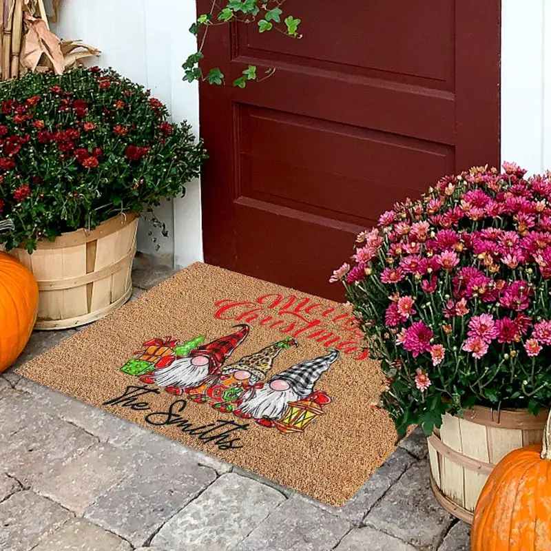 ตกแต่งคริสต์มาสประตู Merry Christmas Kitchen Doormat Xmas Party Santa Claus Snowman พรม Navidad เครื่องประดับพรม