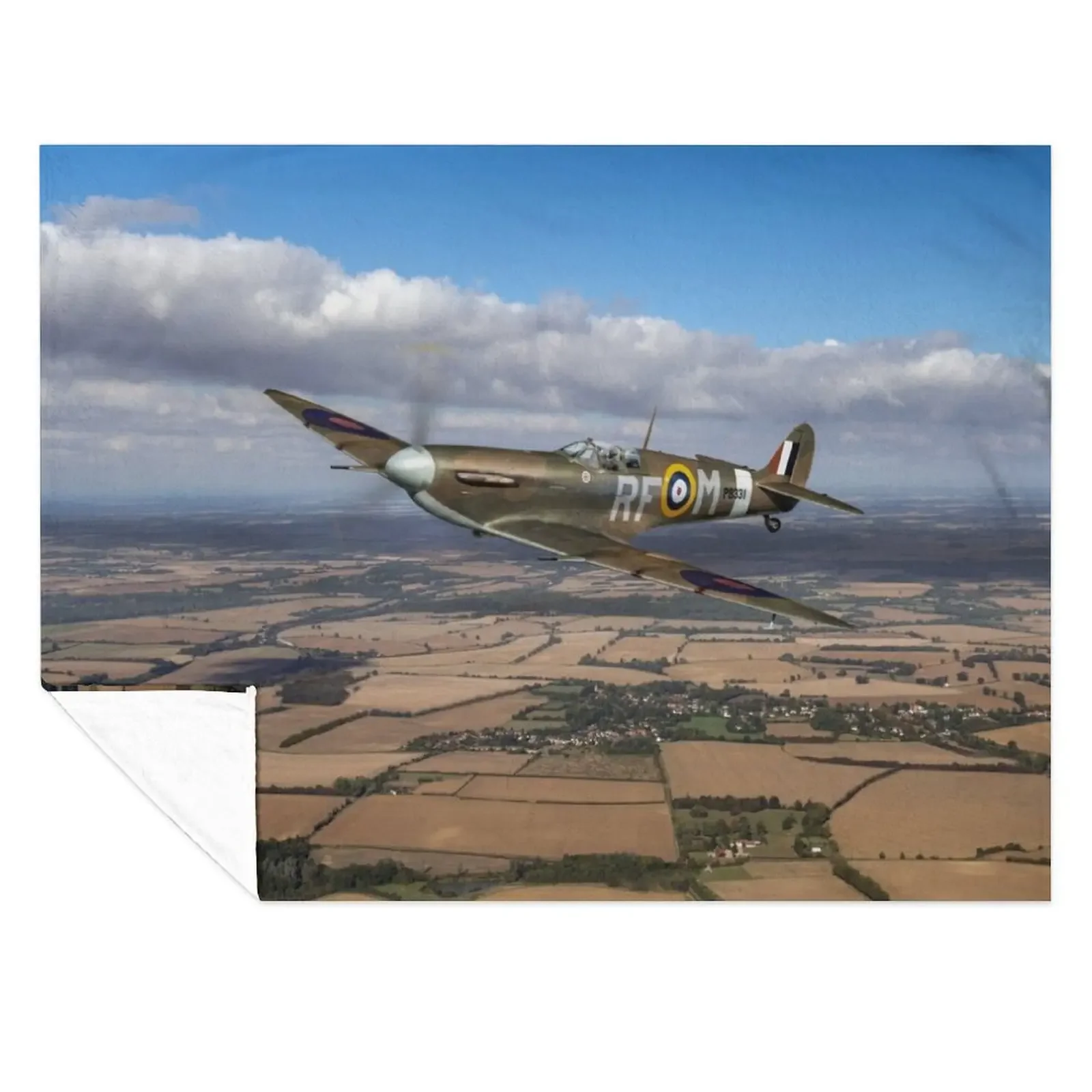 

Laguna Spitfire 303 Squadron Throw Blanket Personalized Gift Summer Beddings Quilt Soft Blankets