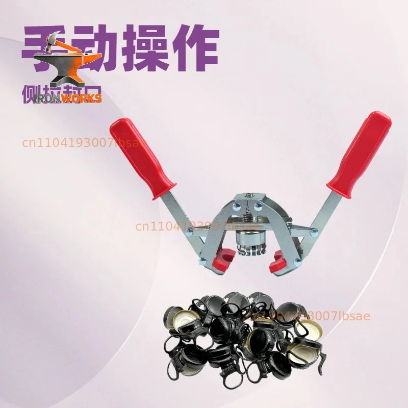 Factory straight hair, portable for home and commercial use, beer, soft drink, capping device, manual sealing machine, plugger.