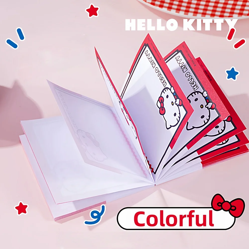 Genuine Sanrio Hello Kitty Notepad 50 Sheets Cute Memo Pad Kawaii Stationery for Journal Planner Office Study Desk Gifts view 6