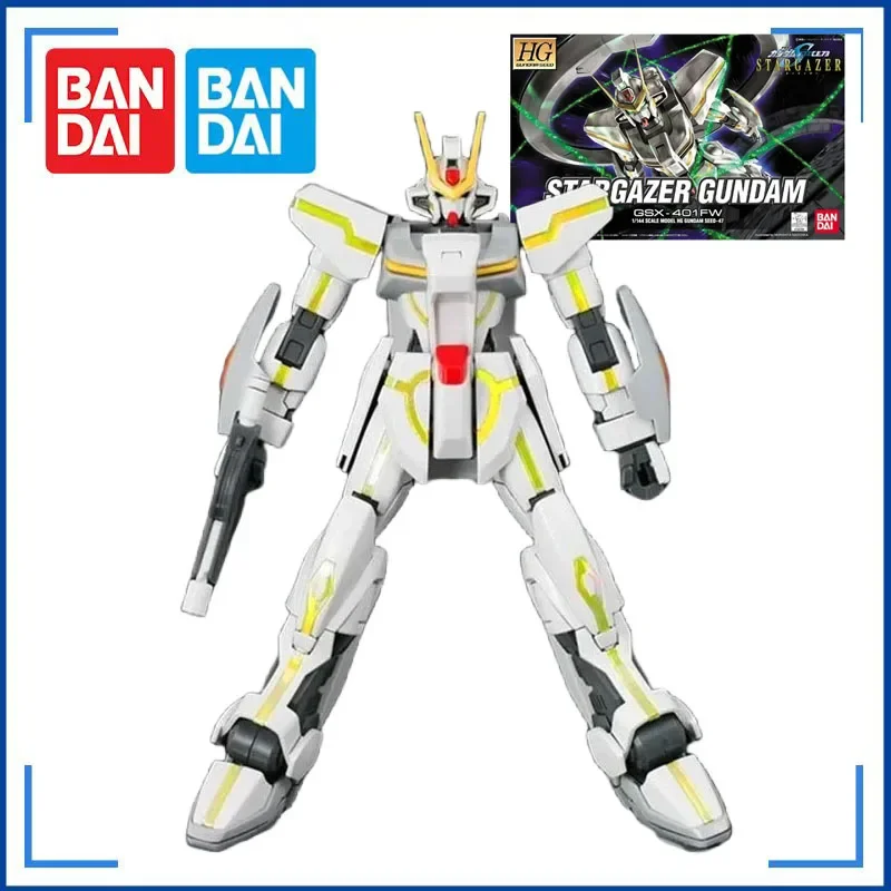 Bandai Genuine Gundam Model Kit Anime Figure HG GSX-401FW Stargazer Collection Gunpla Anime Action Figure Toys for Children