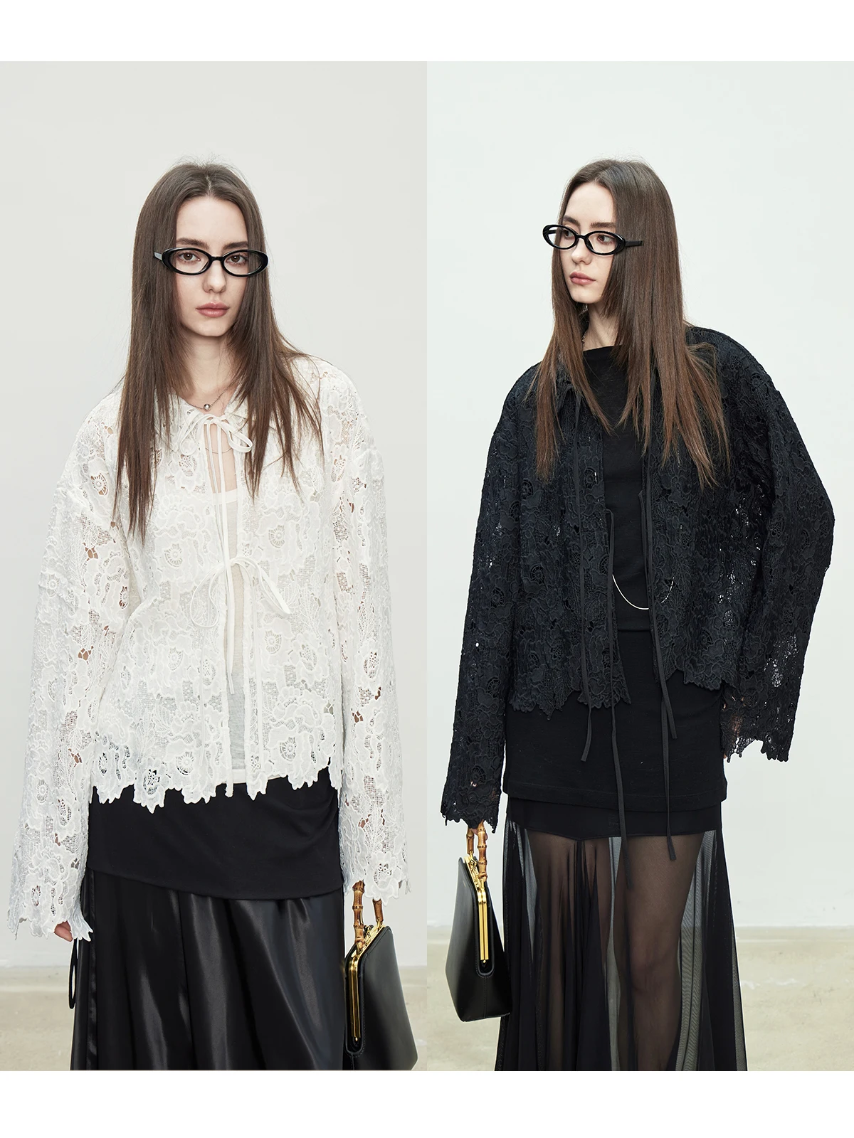 

Ретро-топ с кружевными вставками и защитой от солнца для женщин, премиум-качество, полиэстер, длинный рукав, повседневная одежда от 3ONE