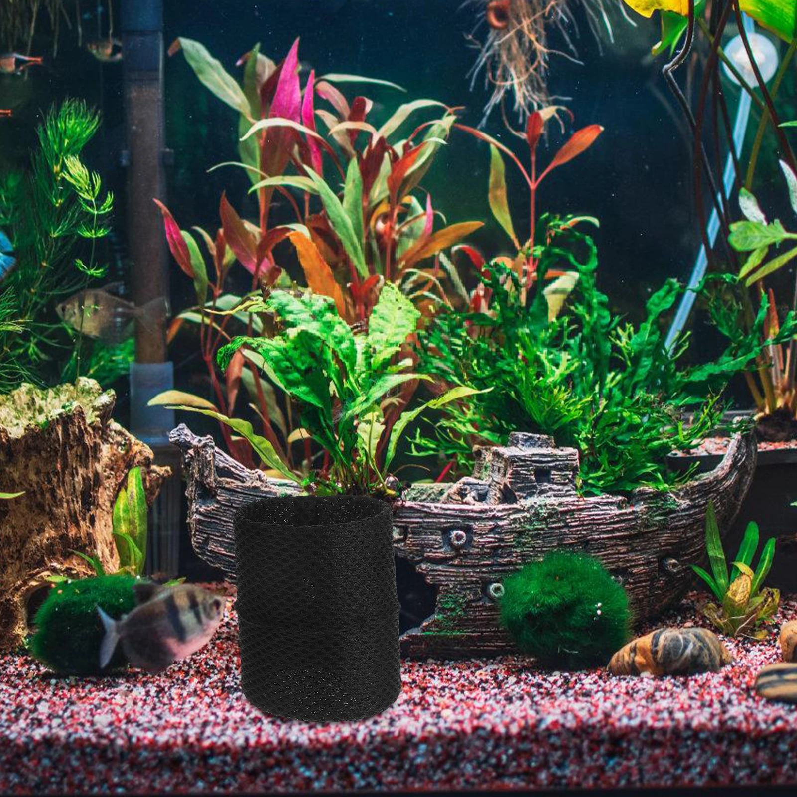 

Betta Resting House Abs Material Easy Install Aquarium Cave Decor Fish Tank Hideout Tunnel Accessories For Betta Fish