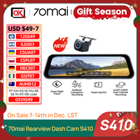 Touch Screen 70mai Dash Cam S410 Full View 1944P Built-in GPS 24H Parking Monitor Front and Backyup Car DVR