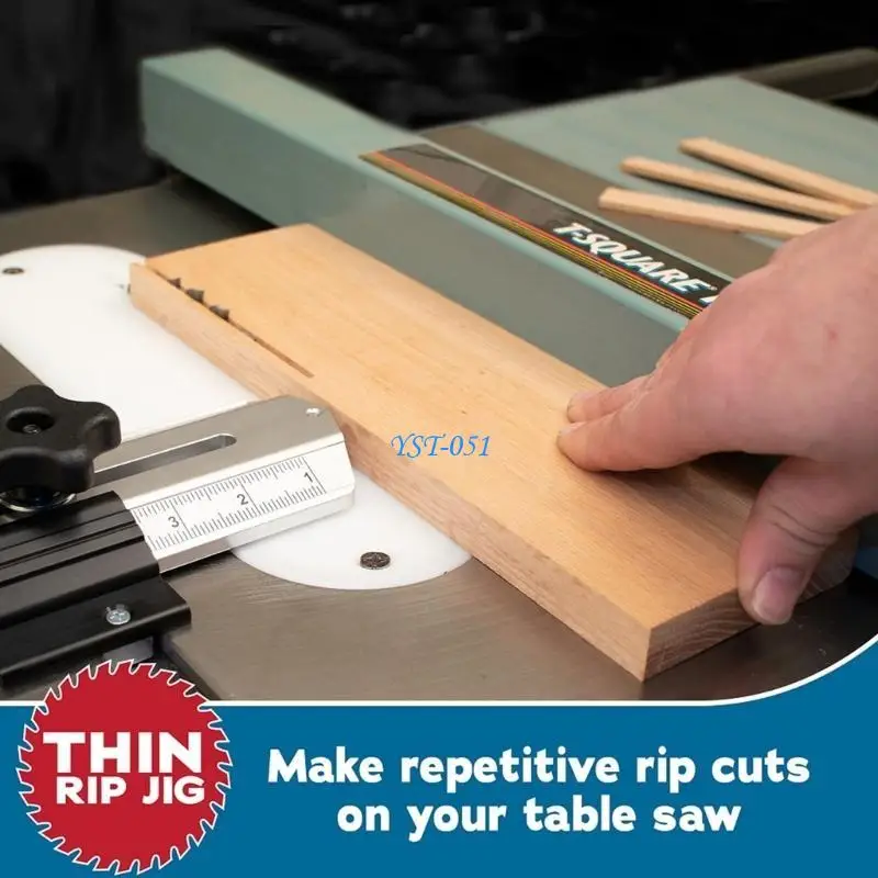 

E15A Thin Rips Tablesaw Jig Table Router Cutting Board Fixed Decorative Aluminum Woodworking Feathers Board Tool