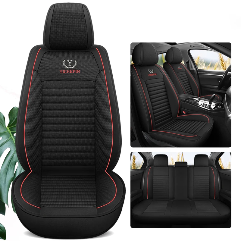 

Universal Flax Car Seat Covers ForFord Fiesta Mondeo MK4 Kuga KA Explorer Fusion Ecosport BMW E60 F30 Auto Interior Accesorios