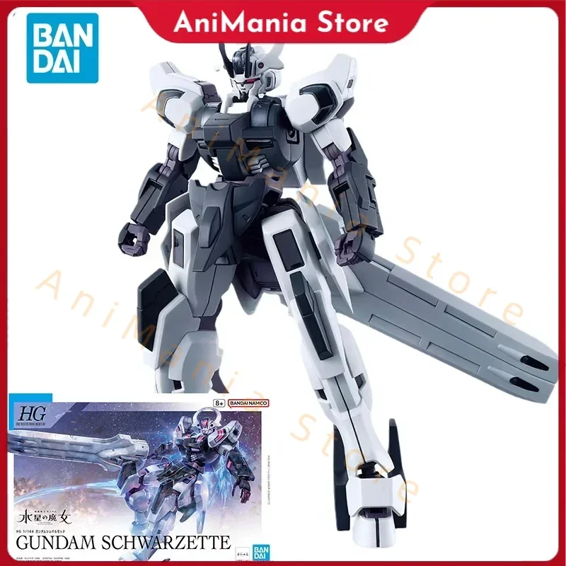 

Bandai оригинальная фигурка GUNDAM The Witch From Mercury Anime HG 1/144 GUNDAM SCHWARZETTE, игрушки, подарки для детей