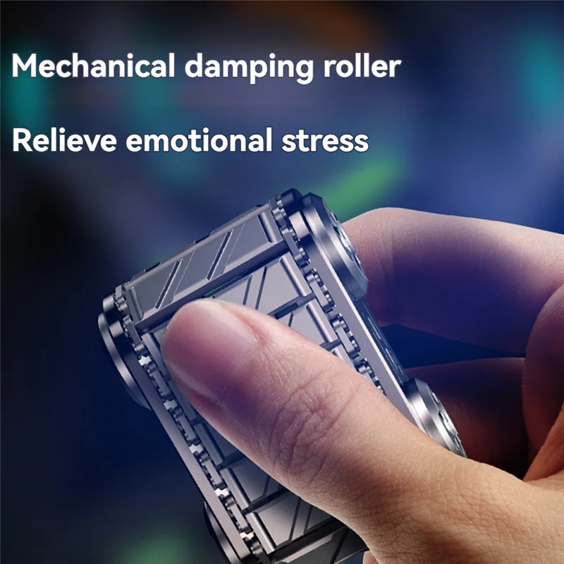 Réservoir à rouleaux Fidget pour soulager le stress - Fidget à cliquet en métal pour l'anxiété - Bureau pour adultes et enfants
