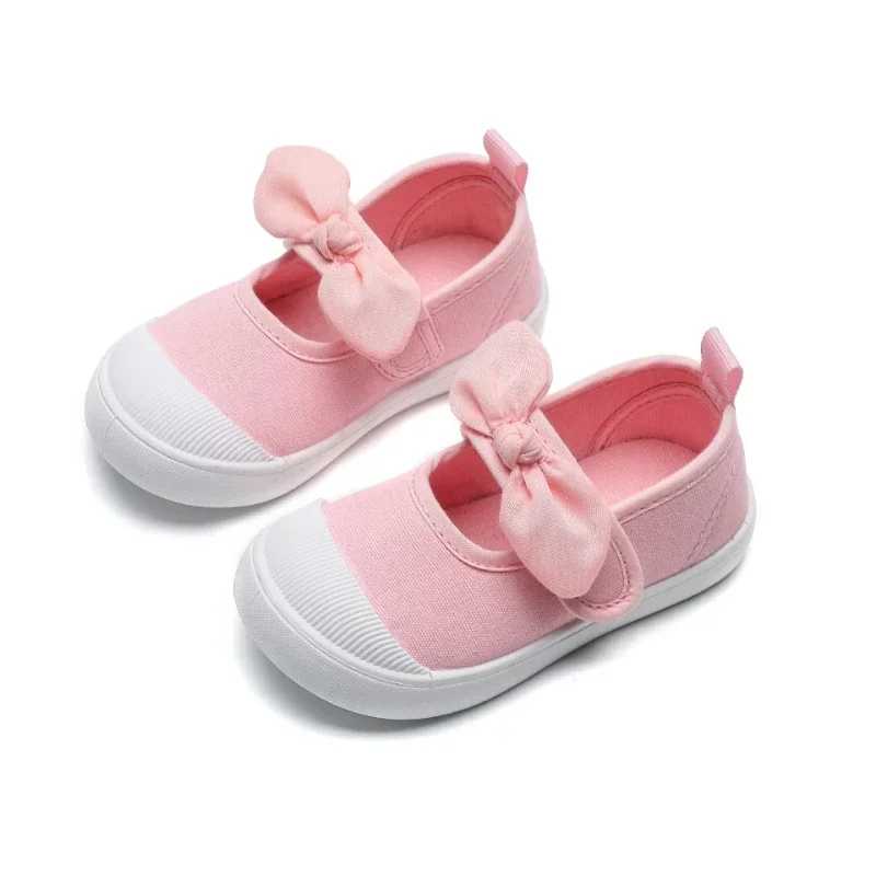 Zapatillas-Chaussures de sport décontractées pour enfants, chaussures de princesse pour filles, chaussures en toile florale pour enfants, bébé,