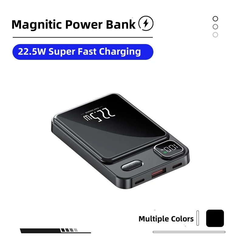 

20000mAh Magsafe Power Bank Magnetic Wireless for iPhone 16 Xiaomi Samsung Portable Induction Charger Powerbank External Battery