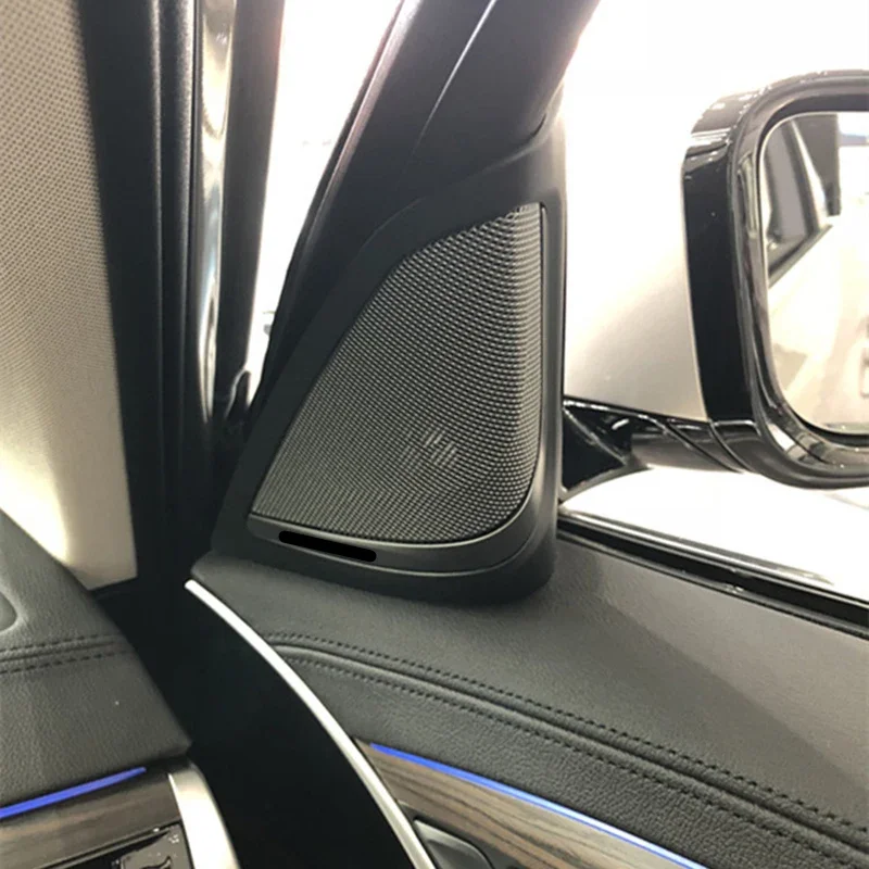 Car Door Panel Tweeter Cover For Bmw G30 G31 5 Series Audio Head Treble Horn Loudspeaker Music Sound Covers Accessories