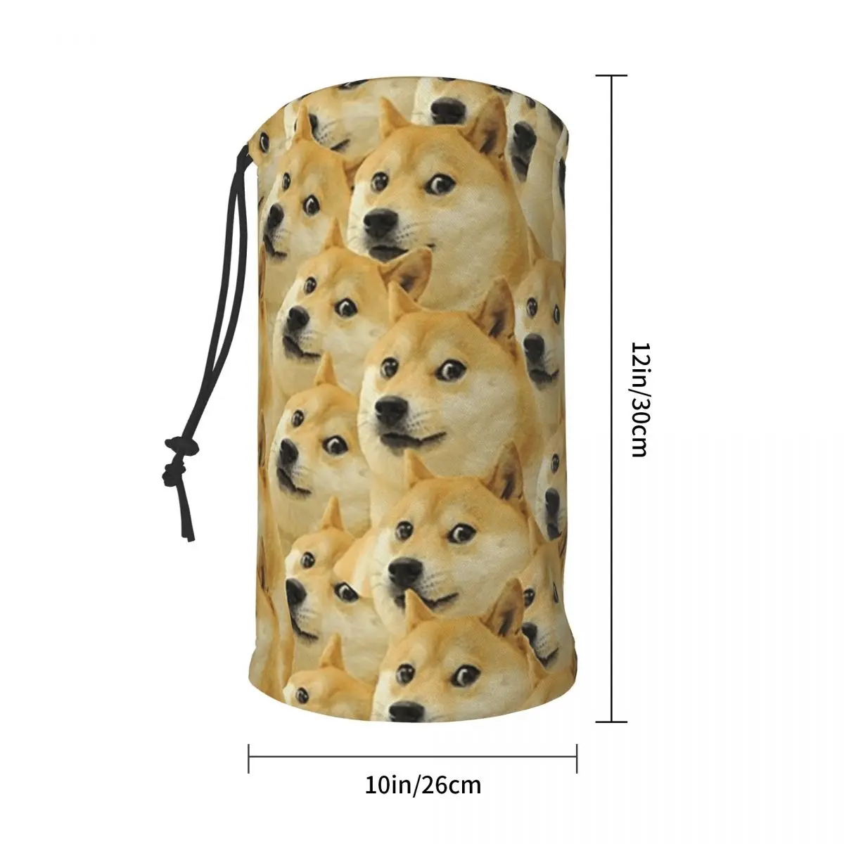 Doge Wow Pattern Shiba Inu Doggo Dog Meme Montage Bandana Neck Gaiter Printed Mask Scarf Riding Headwear Unisex Adult Breathable - view 3